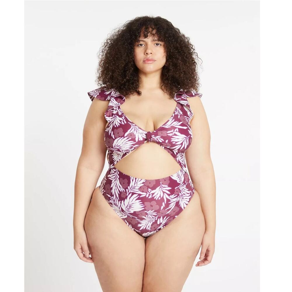 NWT Tanya Taylor Womens Plus Size 3X  Coraline One-Piece Swimsuit Vacation